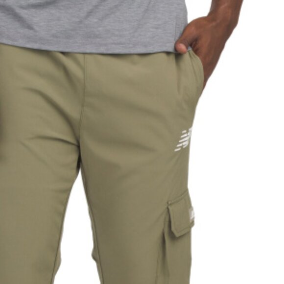 NEW NEW BALANCE Stretch Ripstop Joggers in Olivine for man 2510 2m1 - Picture 3 of 4